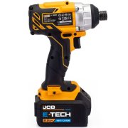 JCB 18V Cordless Brushless Impact Driver, 2.4Ah Li-ion Battery, Fast Charger in W-Boxx - 21-18BLID-5X-WB